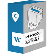 Compatible Canon PFI-1000 Cyan Cartouche