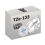 Brother TZe-133 Bleu/Transparent Ruban pour Étiqueteuse Compatible