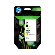 HP 21/22 Multicolore Pack Noir/Couleur de 2 Cartouches d’Encre Originale