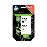 HP 300 Multicolore Pack Noir/Couleur de 2 Cartouches d’Encre Originale
