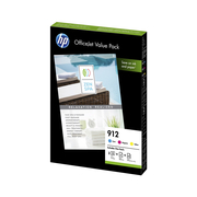 HP 912  Officejet Value Pack de 3 Cartouches d’Encre Originale