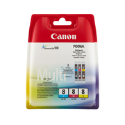 Canon CLI-8  Multipack de 3 Cartouches d’Encre Originale