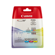 Canon CLI-521  Multipack de 3 Cartouches d’Encre Originale