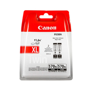 Canon PGI-570XL Noir Twin Pack Noir de 2 Cartouches d’Encre Originale