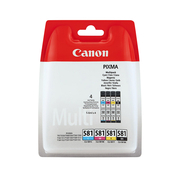 Canon CLI-581  Multipack de 4 Cartouches d’Encre Originale