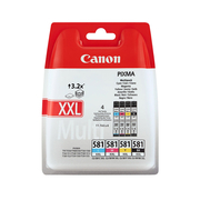 Canon CLI-581XXL  Multipack de 4 Cartouches d’Encre Originale
