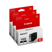 Canon PGI-1500XL Noir Pack Noir de 3 Cartouches d’Encre Originale