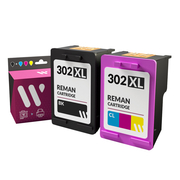 TOPENCRE Pack compatible avec HP 302 XL noir et couleur pas cher