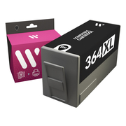 QUALITONER - 4 Cartouche compatible pour HP 364 XL 364XL Noir pour