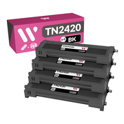 Brother TN2420 Pack Noir de 4 Toners Compatible
