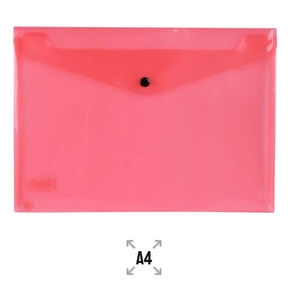 Liderpapel A4 Chemise à enveloppe avec fermeture à boucle (rouge)