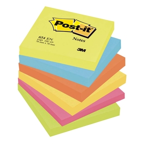 Post-it Notes Adhesivas 76 x 76 mm Pack 6 (Surtido)