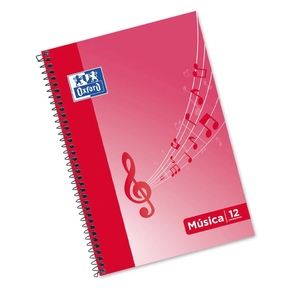 Oxford Music Pad Folio 20 Feuilles 12 Staves