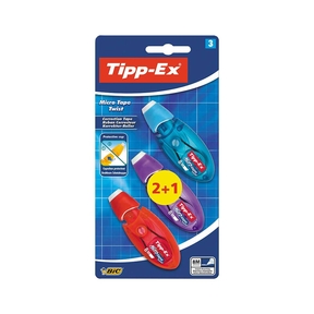 Correcteur Tipp-Ex Microtape Twist (Blister 2+1 Pcs.)