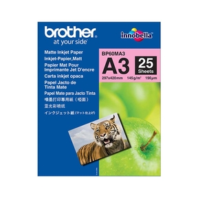 Brother BP60MA3 Papier Photographique Mate A3 (25 feuilles)