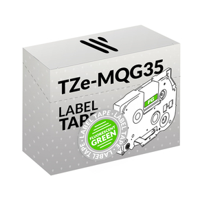 Compatible Brother TZe-MQG35 Blanc/Vert