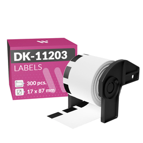 Brother DK-11203 Étiquettes Compatibles (17,0x87,0 mm – 300 Pcs.)