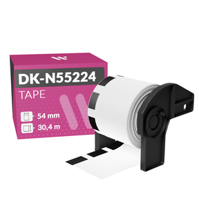 Brother DK-N55224 Ruban Continu Compatible de Papier thermique Non adhésif (54,0x30,4 mm)