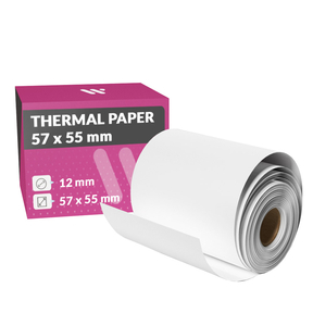PixColor rouleau de Papier Thermique 57x55 mm (1 Unité)