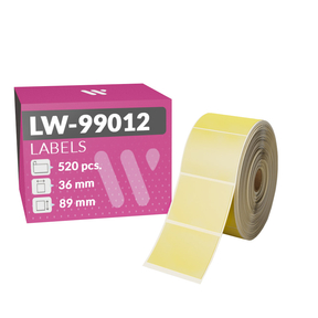 Dymo LW-99012 Étiquettes Compatibles (36,0x89,0 mm – 520 Pcs.)