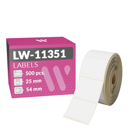 Dymo LW-11352 Étiquettes Compatibles (25,0x54,0 mm – 500 Pcs.)