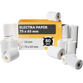 PixColor Papier Electra 75x65 mm (Boîte 80 Pcs.)