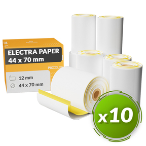 PixColor rouleaux Papier Electra 44x70 mm (Paquet 10 Pcs.)