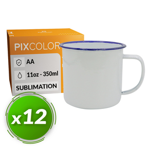 Tasse Retro pour Sublimation PixColor (Pack 12 Pcs.) - Qualité AA