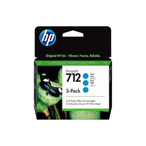 HP 712 (29ml) Cyan Pack Cyan Originale