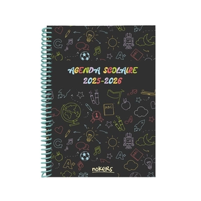 Agenda Nokers 25/26 Couverture Souple Primaire - Study