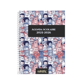 Agenda Nokers 25/26 Couverture Souple Collège et Lycée – People