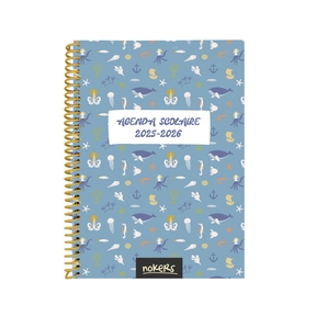 Agenda Nokers 25/26 Couverture Souple Primaire – Maritime