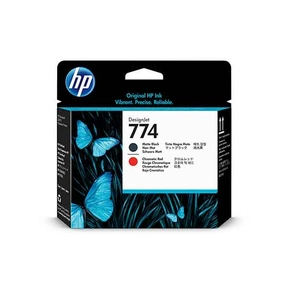 HP 774 Noir Mat/Rouge Chromatique Tête d’Impression