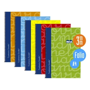 Lamela Cahier à Couverture Rigide / Folio (5 Pcs. Assorties)