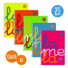 Lamela Cahier Polypropylène / Quart (5 Pcs. Assorties)