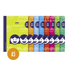 Lamela Cahier à Couverture Souple Quart (Lot de 10 Pièces Assorties)