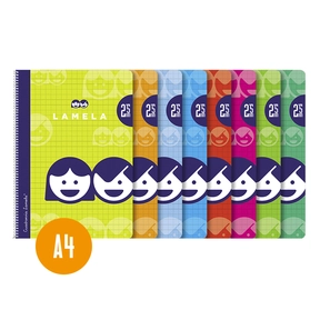 Lamela Cahier à Couverture Souple Folio (Lot de 10 Pièces Assorties)
