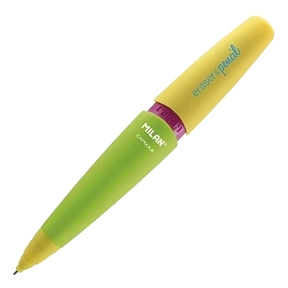 Porte-mine MILAN Eraser & Pencil Capsule Mix 0,7 mm 2B Vert/Jaune