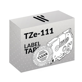 Compatible Brother TZe-111 Noir/Transparent