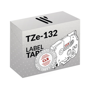 Compatible Brother TZe-132 Rouge/Transparent