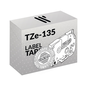 Compatible Brother TZe-135 Blanc/Transparent