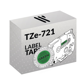 Compatible Brother TZe-721 Noir/Vert