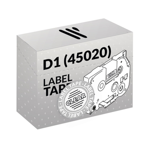 Compatible Dymo D1 (45020) Blanc/Transparent