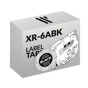 Compatible Casio XR-6ABK Blanc/Noir