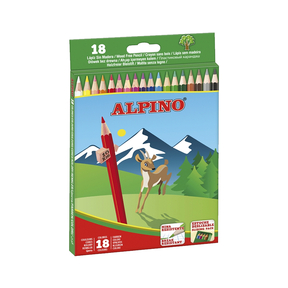 Alpino Crayons de couleur (Etui de 18 pièces)