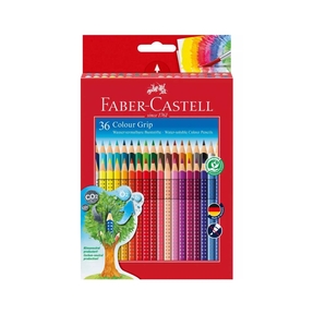 Faber-Castell Grip Crayons de Couleur (Boîte de 36 Pc)