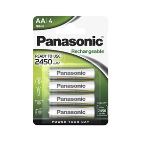 Panasonic AA 2.450 mAh Rechargeable  (4 Und.)