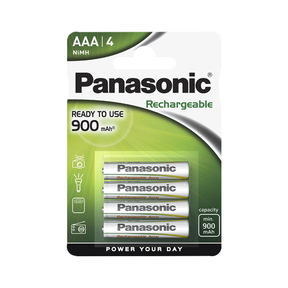 Panasonic AAA 900 mAh Rechargeable (4 Und.)