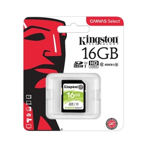 Carte mémoire SDHC Kingston Canvas Select - 16 GB
