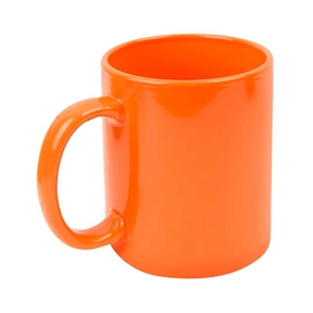 Tasse de Couleur Céramique 330 ml (Orange)